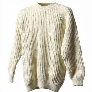 Men's Alpaca Cream Sweater